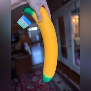 NEW Squeeezy Banana squish toy